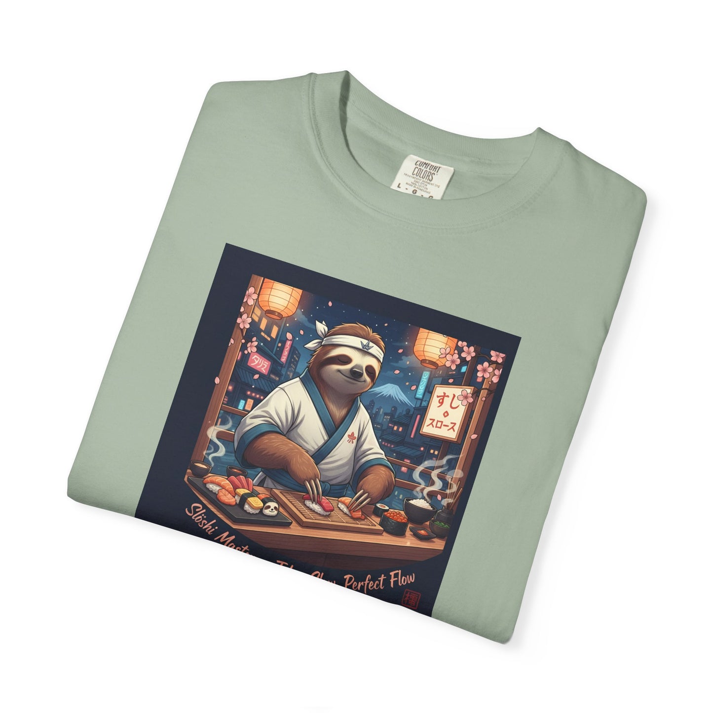 Sloth Sushi Chef T-shirt | Cute Sloth Chef Illustration, Sushi Bar Artwork