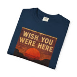 Wish You Were Here Sunset T-shirt | Vintage Sunset Graphic