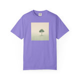 Solitary Tree Minimalist Artwork T-Shirt | Nature Square Print