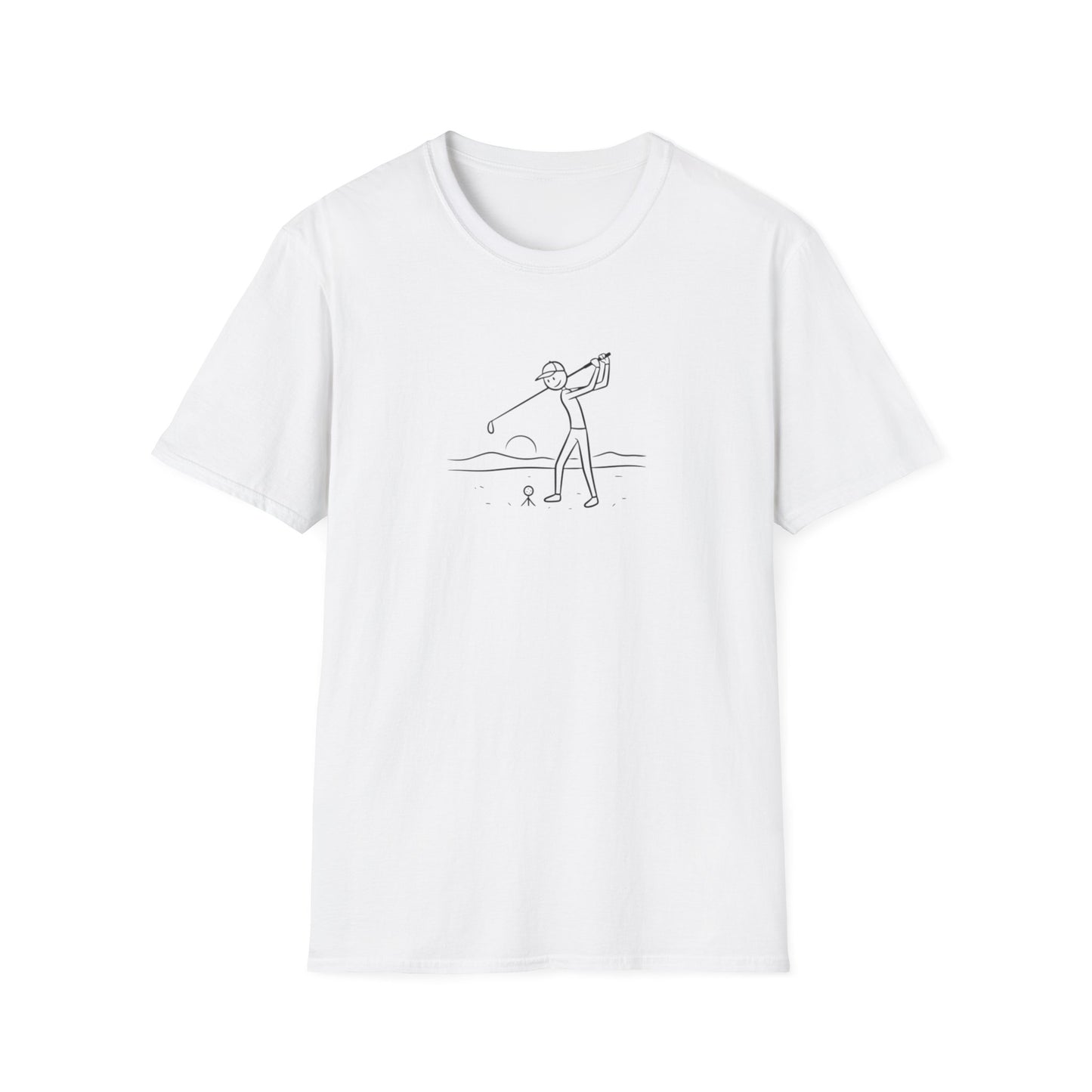 Timmy "The Wind-Stopper" McPar Stickman Golf Tee | T-Shirt