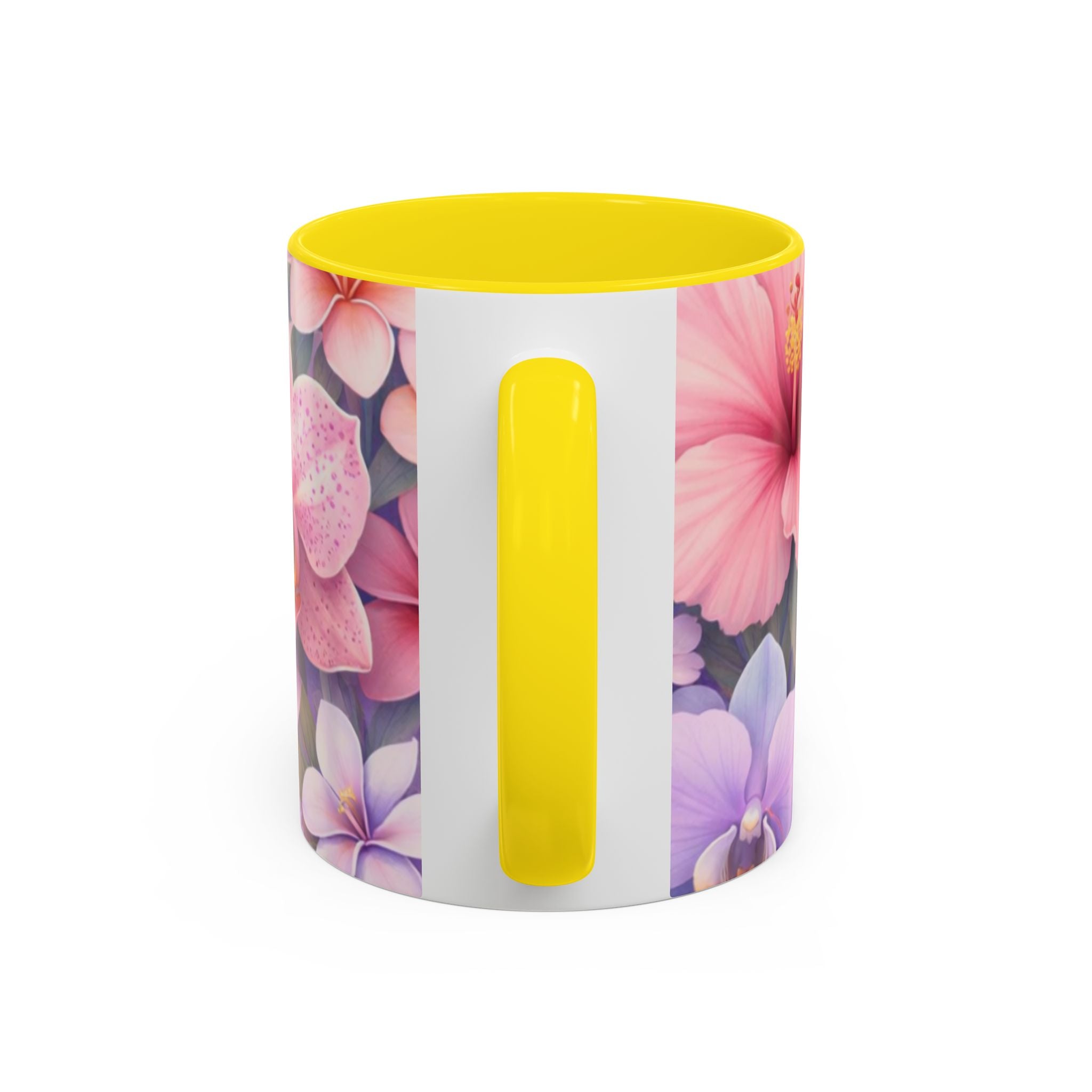Tropical Orchid Floral Mug | Accent Coffee Mug 11oz 15oz