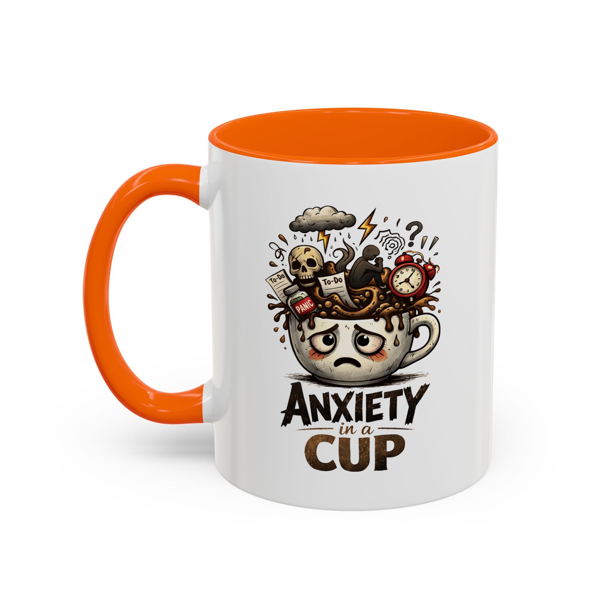 Anxiety in a Cup Coffee Mug | Accent 11oz 15oz