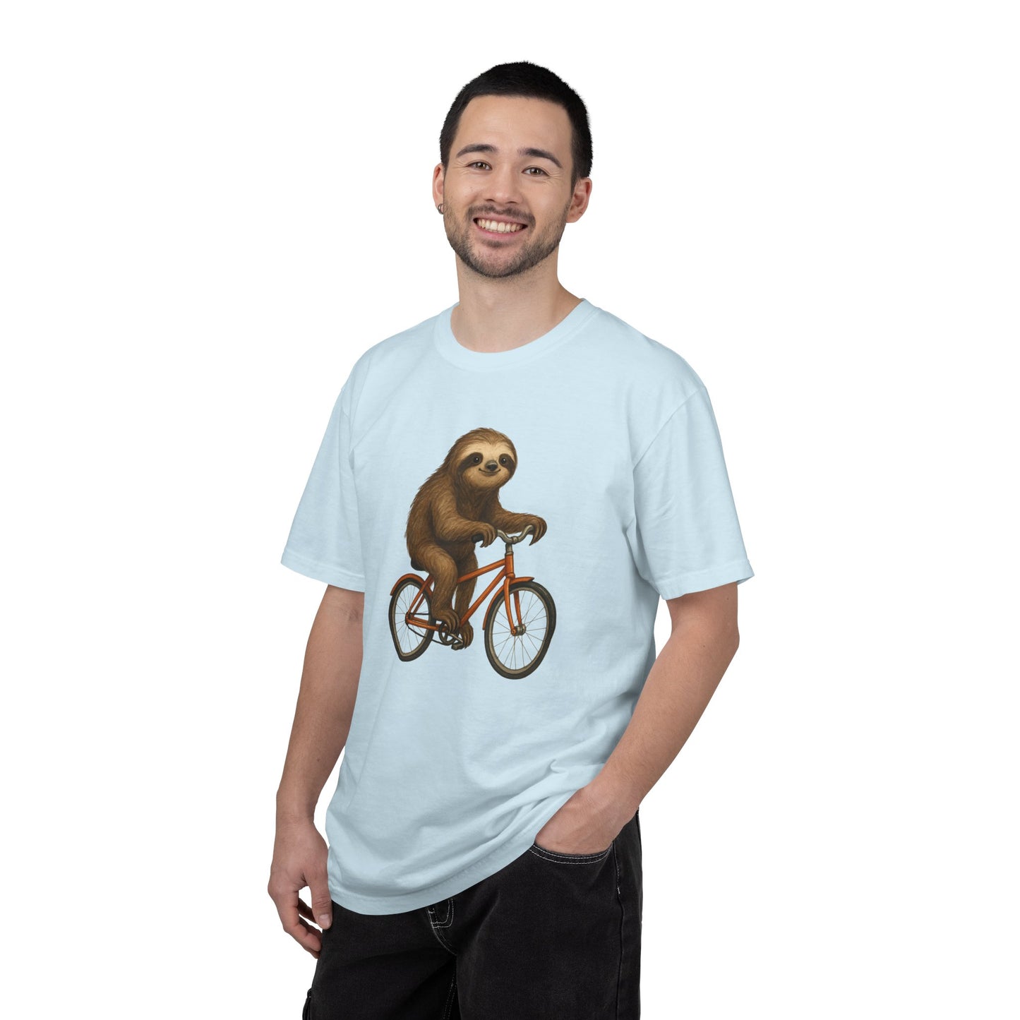 Sloth Bicycle Shirt – Funny Riding Bike Illustration Tees for Cycling Lover