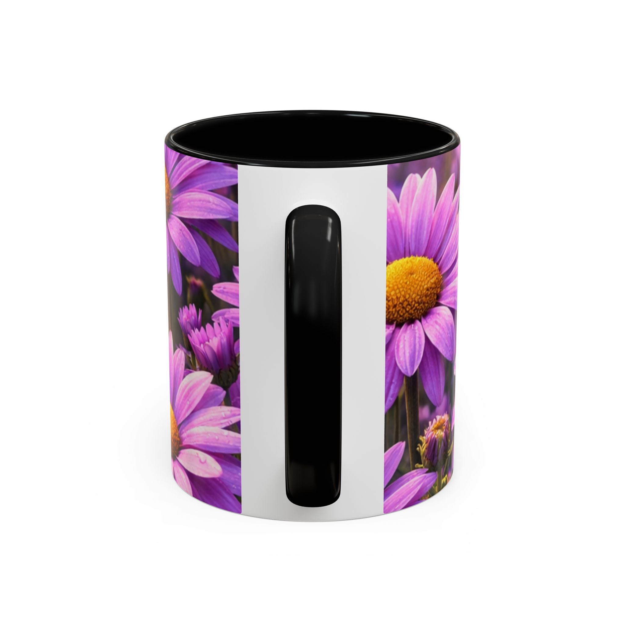 Purple Daisy Floral Mug | Accent Coffee Mug 11oz 15oz