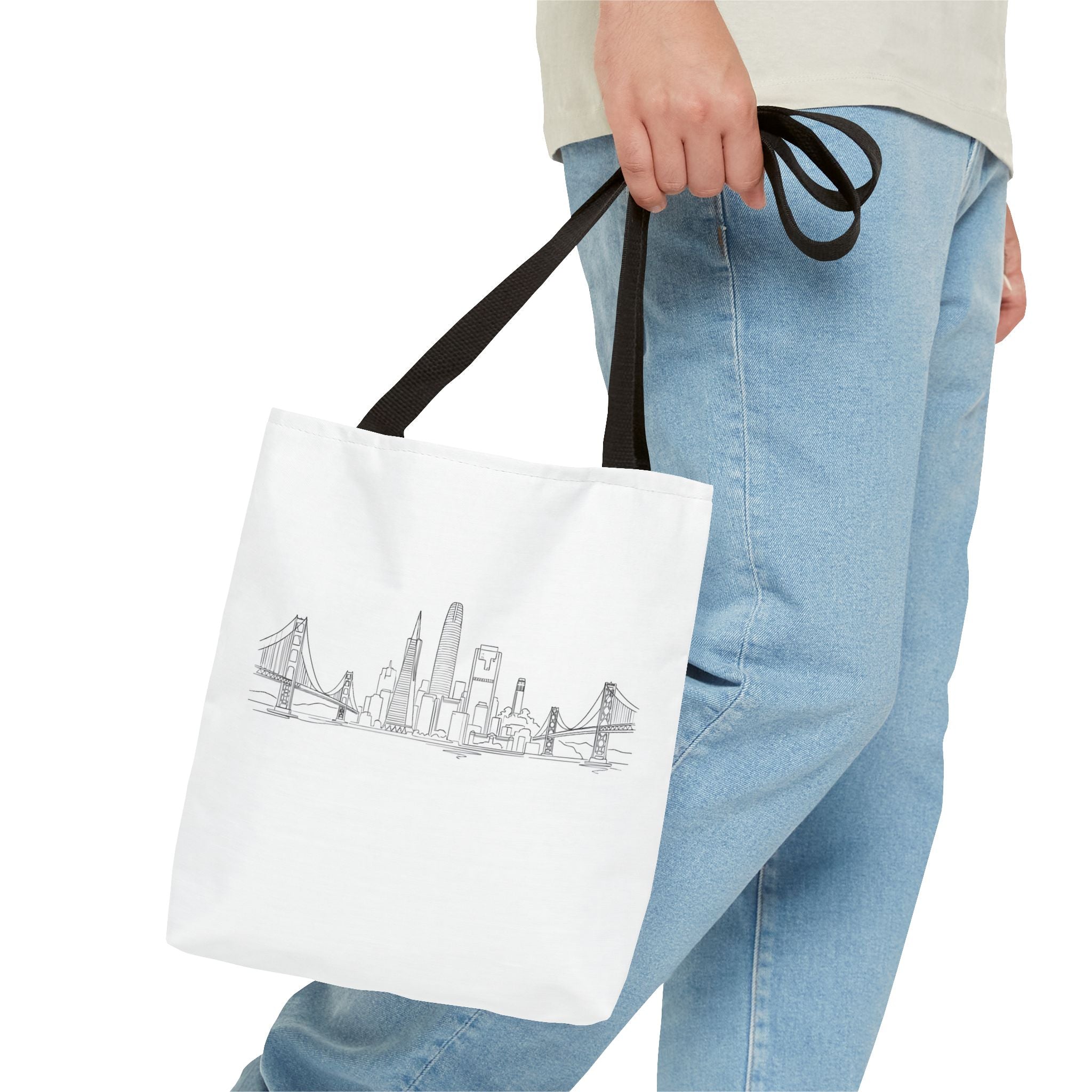San Francisco Skyline Tote Bag | Minimal City Line Art