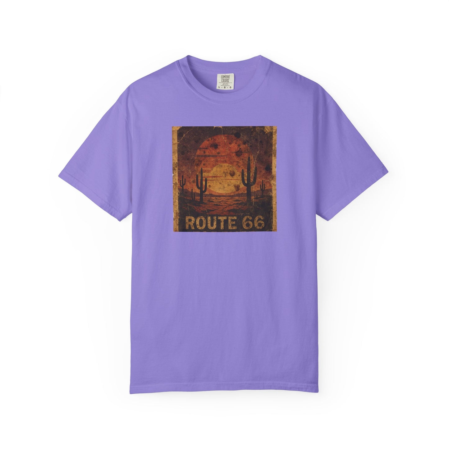 Route 66 Desert Sunset T-shirt | Vintage Road Trip Tee