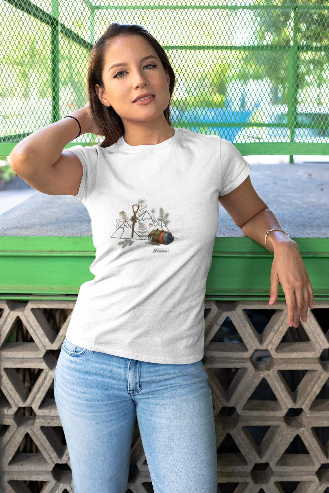 Mountains Camping Outdoors Tee | Adventure Gear Graphic T-Shirt