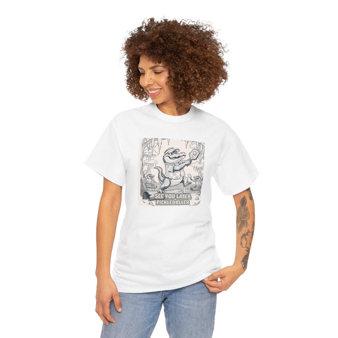 Albert "The Volley" Gator Unisex Heavy Cotton Tee