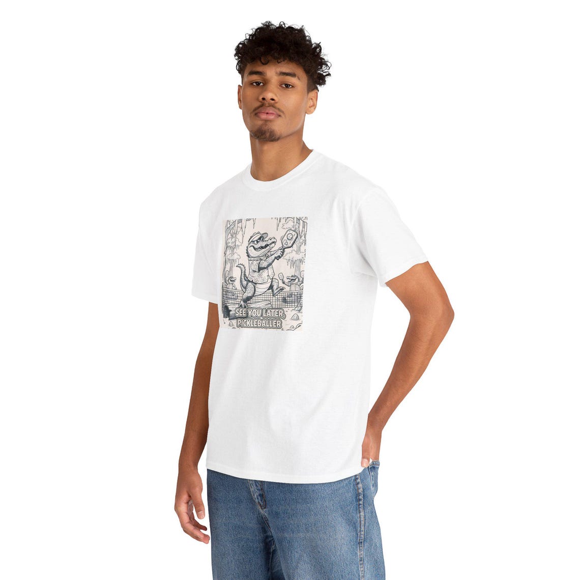 Albert "The Volley" Gator Unisex Heavy Cotton Tee