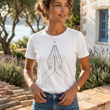Yoga Namaste Praying Shirt – Unisex Spiritual Hands Henna Tattoo Tees