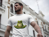 Meditating Frog T-shirt | Zen Yoga Frog Illustration, Relaxation Tee