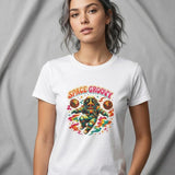 Space Groovy Astronaut T-shirt | Retro Psychedelic Space Art