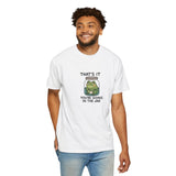 Glass Jar Frog Illustration T-shirt | Frog in Water Jar