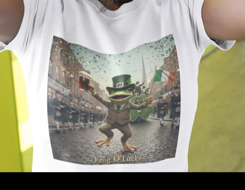 Irish Frog Unisex Garment-Dyed T-shirt