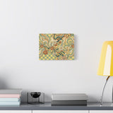Retro Floral Swirl Matte Canvas
