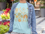 Boho Plants and Dreamcatcher T-Shirt | Rainbow, Monstera, Macrame