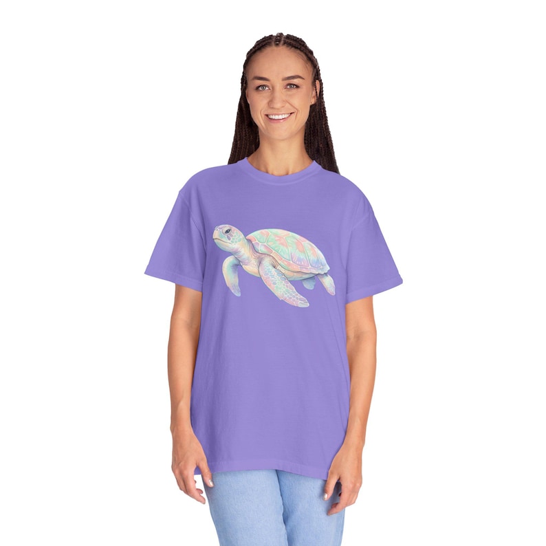 Pastel Sea Turtle T-shirt | Watercolor Marine Life Tee