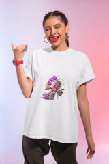 Floral High Heel Shoe T-shirt | Botanical Stiletto Graphic