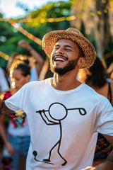 Stick Figure Golfer T-Shirt | Golf Outline Graphic Tee