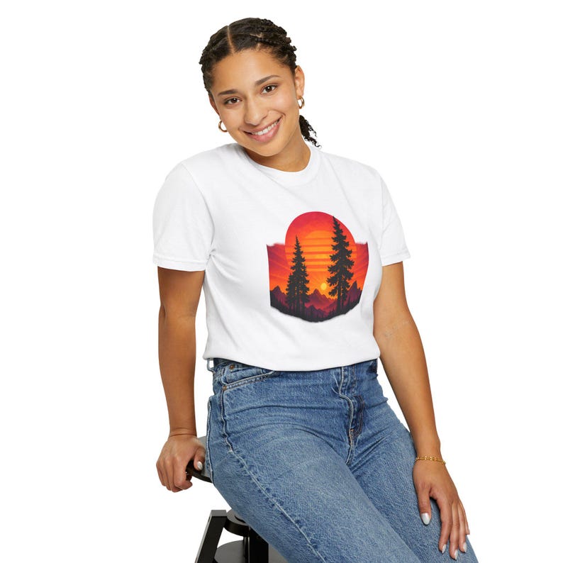 Mountain Sunset Pines T-shirt | Ridgeline Graphic