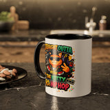 Straight Outta Meow The Kitty 90s Hip Hop Mug | Color Accent