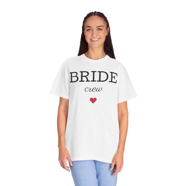 Bride Crew T-Shirt | Bachelorette Party Tee, Heart Bridesmaid Shirt